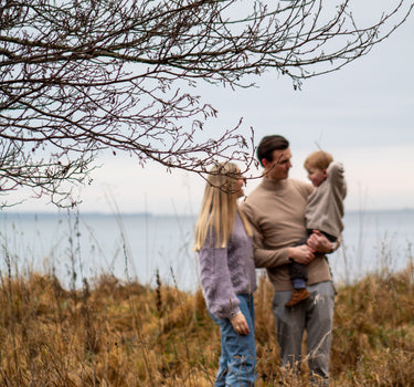 Familie fotografering i aarhus ved stranden 